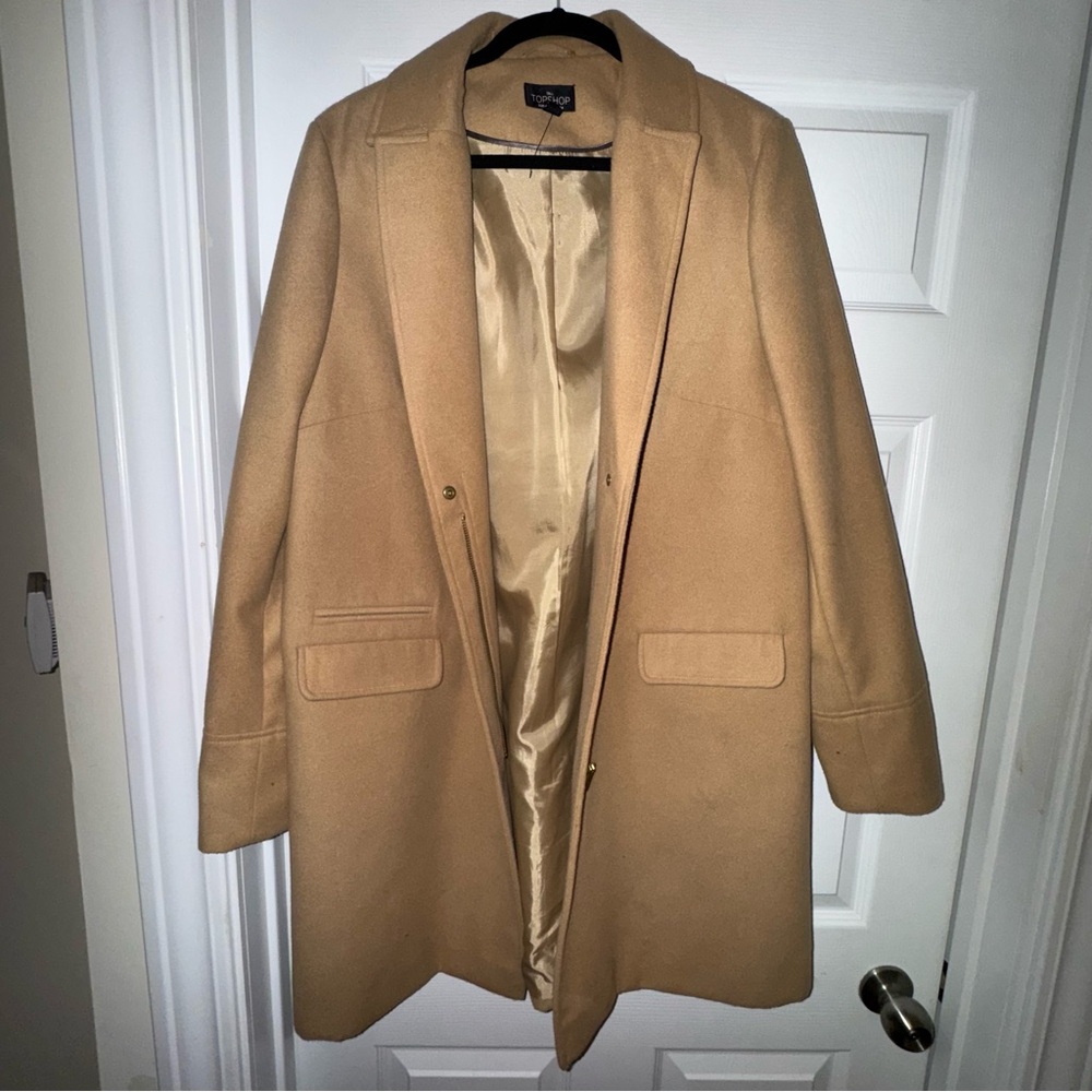Camel top shop peacoat